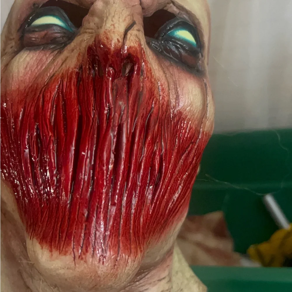 ADULT HALLOWEEN ZOOMBIE SCARY MASK COSTUME women men